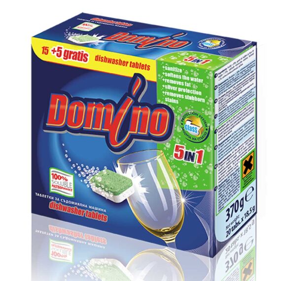 domino για πλυντήριο πιάτων – 5 σε 1