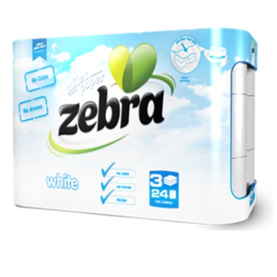 χαρτί υγείας zebra 24 ρολά
