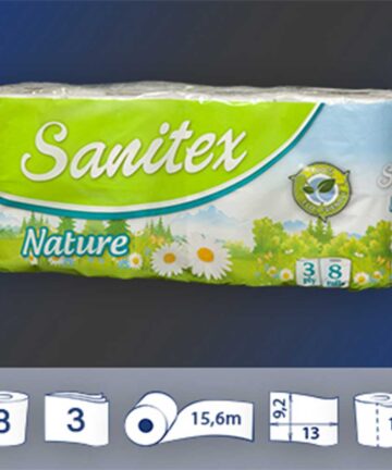 sanitex nature, Χαρτί υγείας, 8 Ρολά