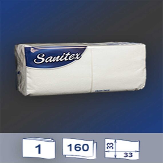 sanitex white, Χαρτοπετσέτες, 160 τεμάχια