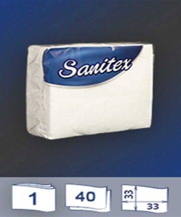 sanitex white, Χαρτοπετσέτες, 40 τεμάχια