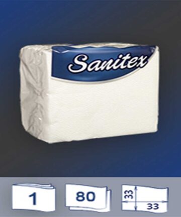sanitex white, Χαρτοπετσέτες, 80 τεμάχια