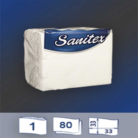 sanitex white, Χαρτοπετσέτες, 80 τεμάχια